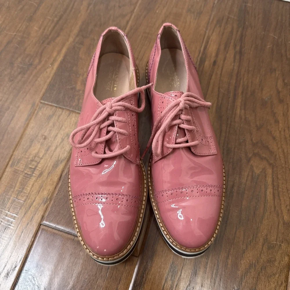 HALOGEN Atlantic-Pacific Platform Gabriela‎ Patent Oxford Chunky Academia 7.5